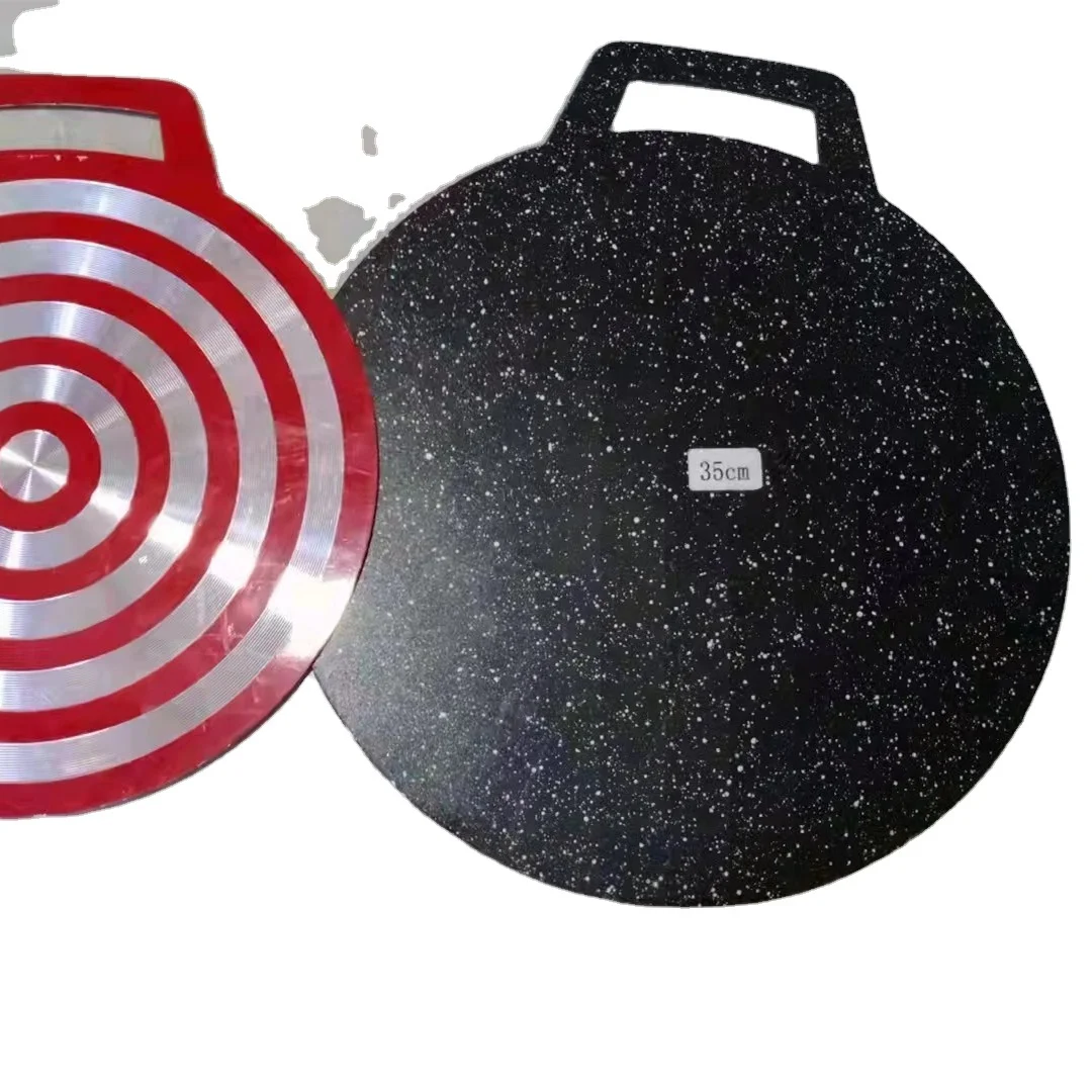 Kitchen Aluminium Round Outside BBQ Non-Stick Roast Baking Round Tray Casting Arabic Tawa Crepe Pan