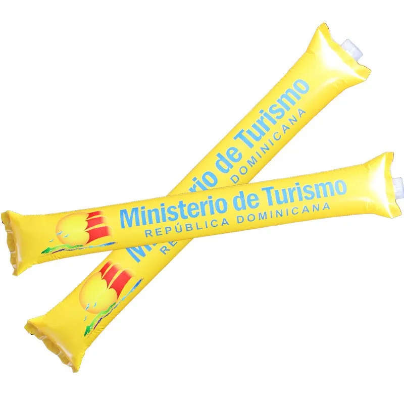 Wholesale LOGO Printing Inflatable Balloon Stick Clappers Advertising Inflatable Cheering Bang Stick Clappers