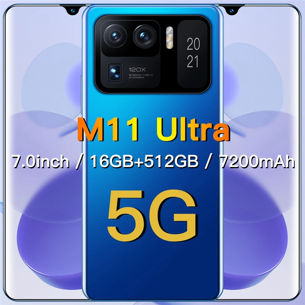 Смартфон M11 Ultra, 12 + 512 ГБ, Android, со стилусом, 4G, 5G