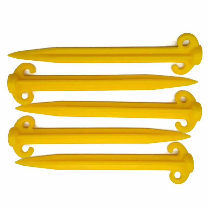 SUPA PEG TENT SAND PEGS POLYPROPYLENE HEAVY DUTY  Plastic Spike Hook Awning Camping Caravan Visual Marker
