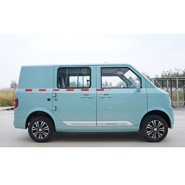 Double Row Logistic Closed Automatic 110km Front Disc+rear Drum Electric Cargo Delivery Cars Van Truck With Good Price