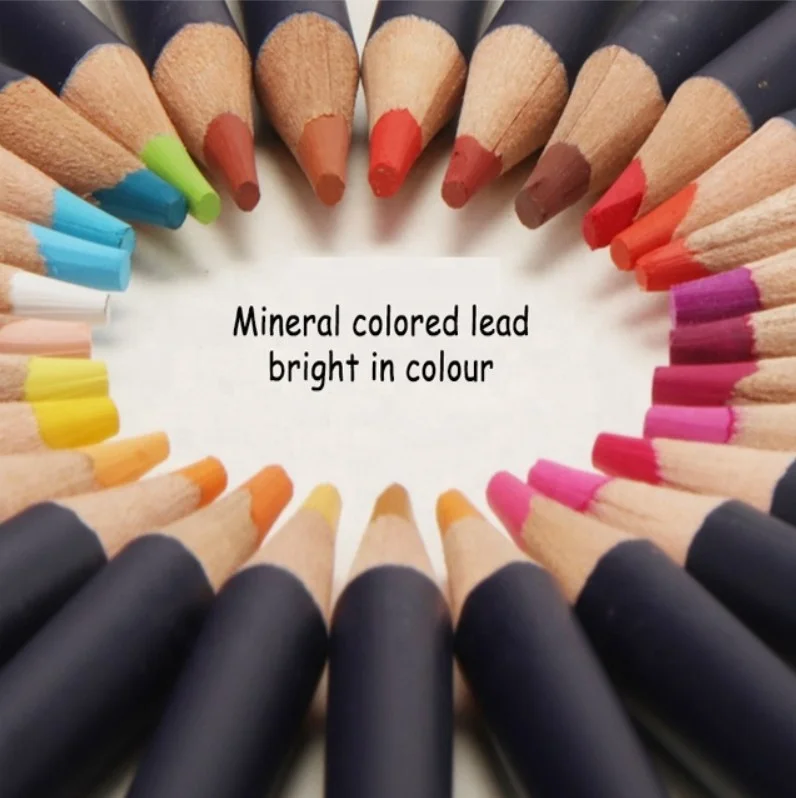 Professional Art Standard Watercolor Water Soluble Colour Color Pencil Set for Artist Drawing  12/24/36/48/72/100 Colors