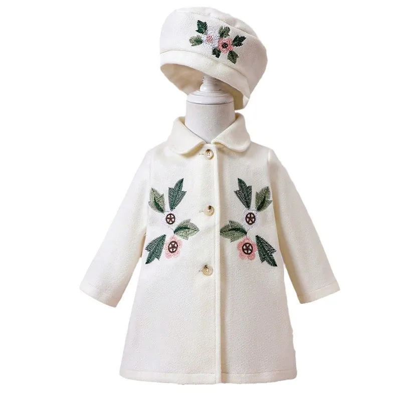 winter autumn baby girl jacket coat korean girl long sleeve flower outwear coat