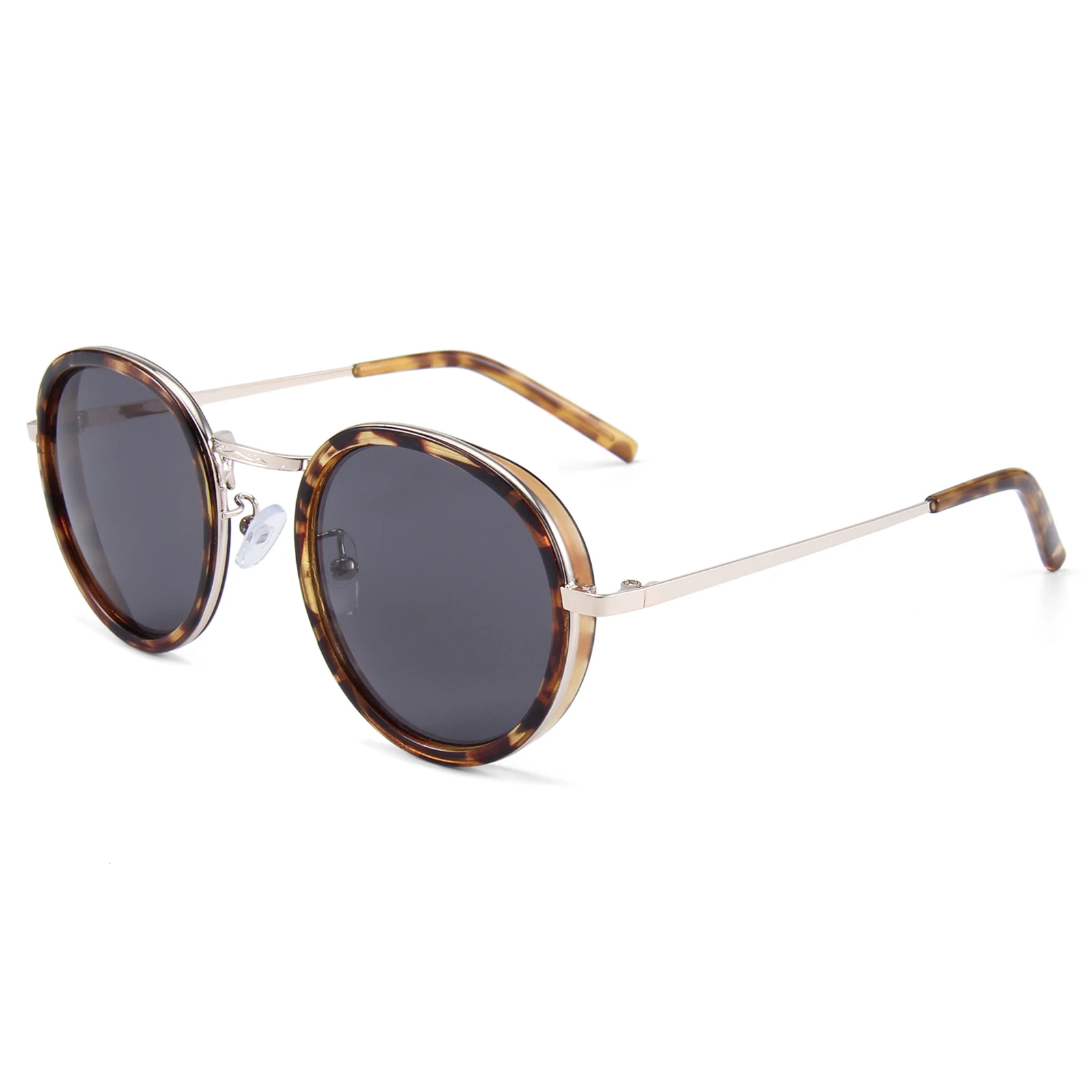 CONCHEN 2023 golden supplier popular classic designer sun glasses UV400 round metal sunglasses