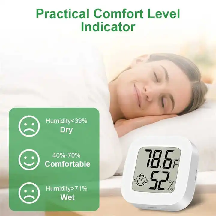 Mini Digital Thermometer Hygrometer Indoor Room LCD Display Temperature Humidity Meter Sensor Gauge for home