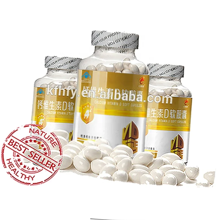 China supplier sale improve bone mineral density iquid calcium and vitamin d3 softgels