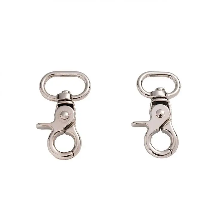 Handbag Accessories Metal Snap Hook Clamp Keychain Belt Buckle Zinc Alloy Dog Leash Hook Carabiner for Bags