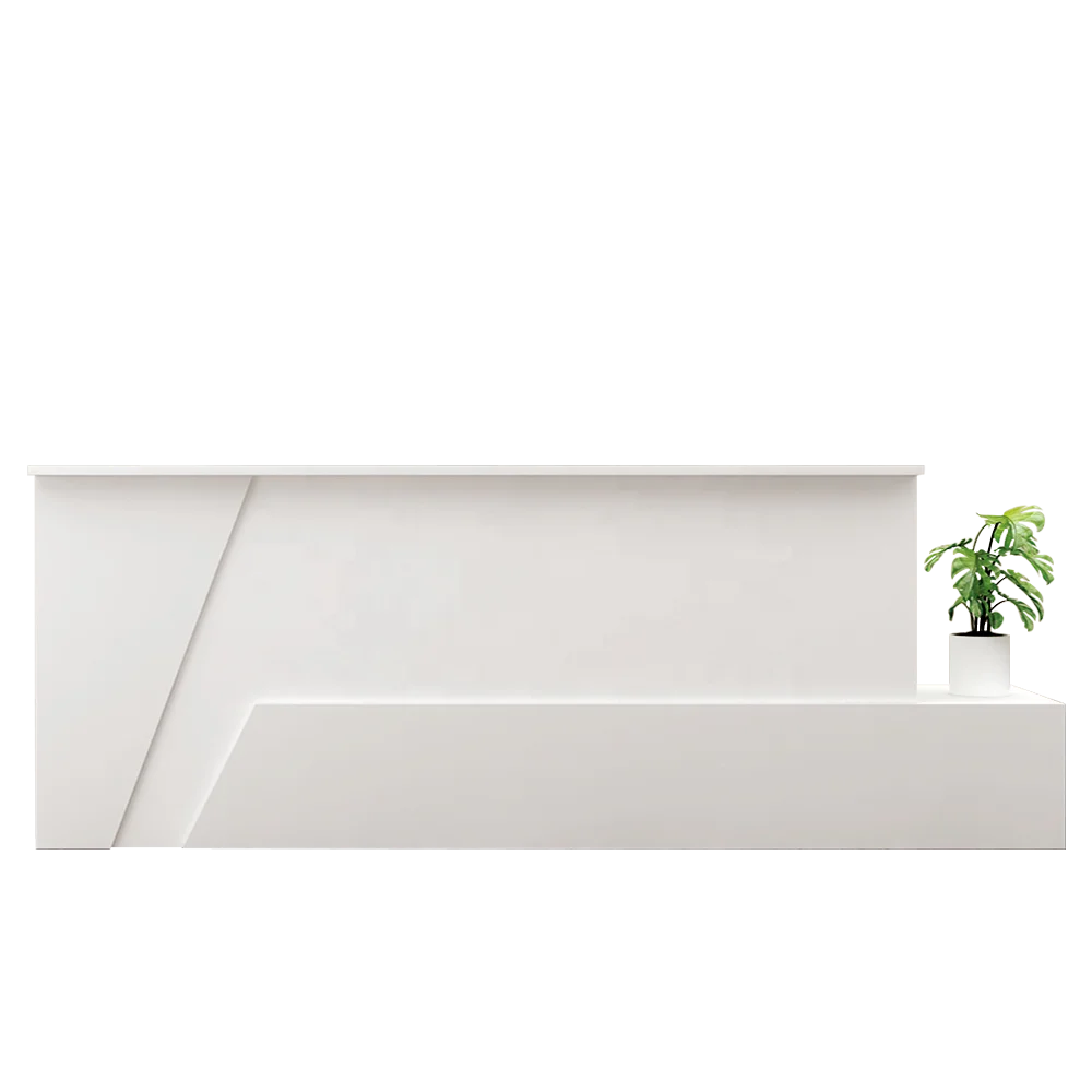 
 Простой дизайн, Современная Белая стойка для салона красоты, спа, приемник для офиса  