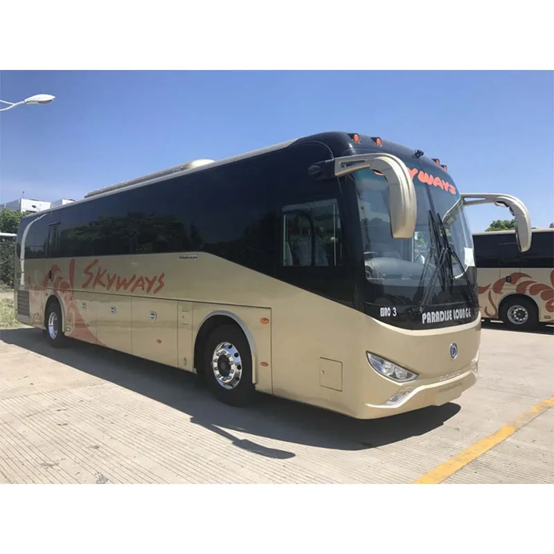 Hot Sale Luxury Diesel Bus 12m New Design Long- distance Sightseeing Coach Automatic Transmission Euro 3 Emission Standard