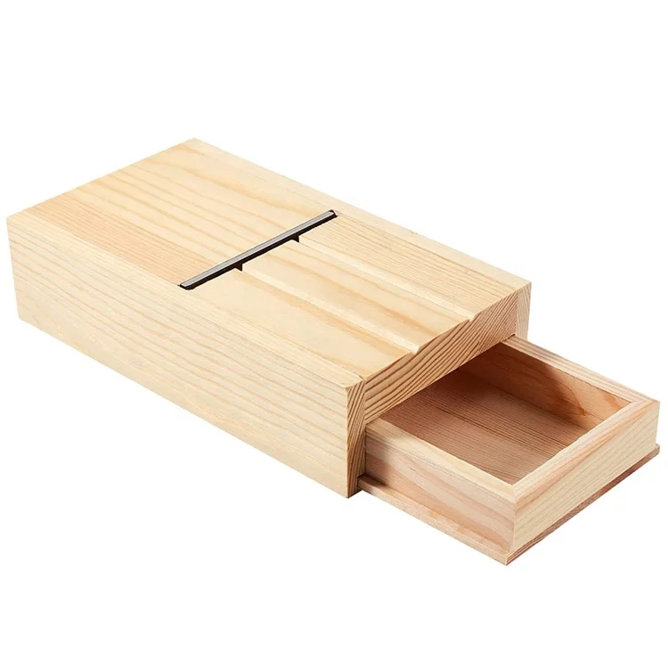 Hot Sale Soap Cutter pine wood box For Handmade Soaps Candles Trimming DIY Craft Soap Making