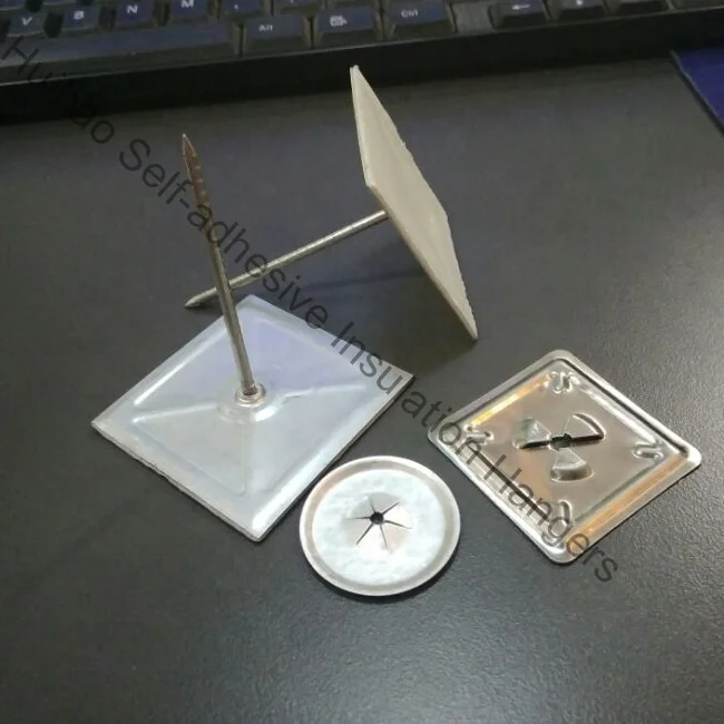 Galvanized Steel Fixing Self Adhesive Insulation Pin stick up rock wool 25MM Base Length Custom Self Adhesive Pin