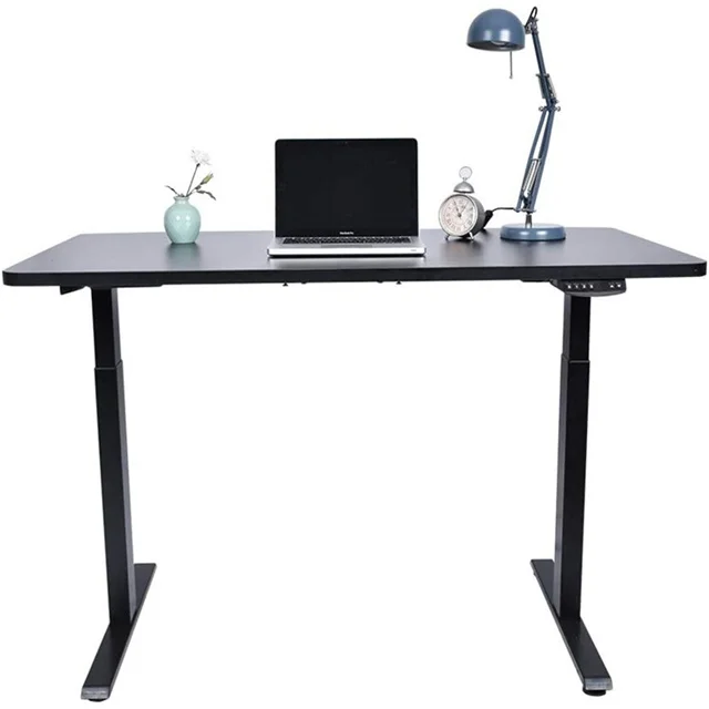 Home Office Motorized Computer Desks Frame Sit Stand Uplift Height Adjustable Column Electric Smart Standing Desk