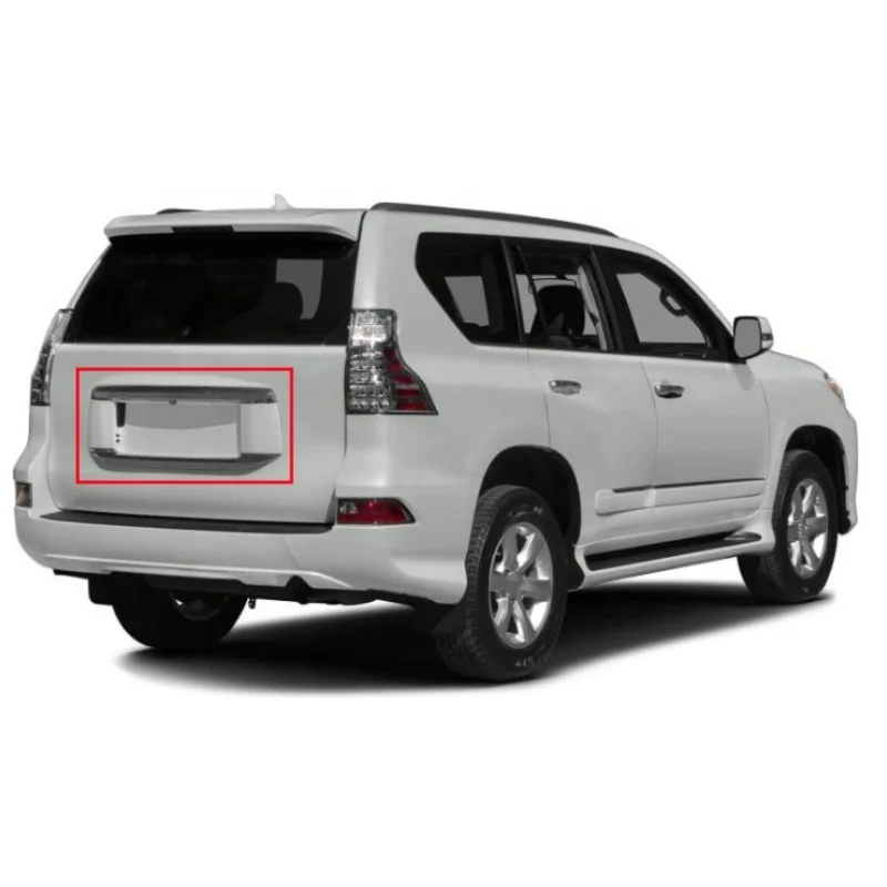 MAICTOP car auto part rear license plate with chrome trim for gx460 License Board 2014-2020