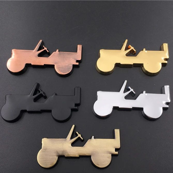 10th Anniversary Jeeps Accessories body decorative stickers 3D metal Car badge for Willys Wrangler Rubicon Renegade Patriot