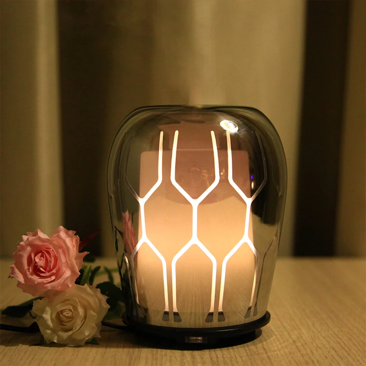 Home Decorative 100ml Glass Ultrasonic Fragrance Air Humidifier Yoga Essential Oil Diffuser oil difuser