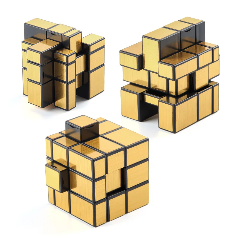 Hot sale mirror 3D plastic 3x3x3 puzzle magic cube for kids fast Stress Relief fidget toys game magic cube