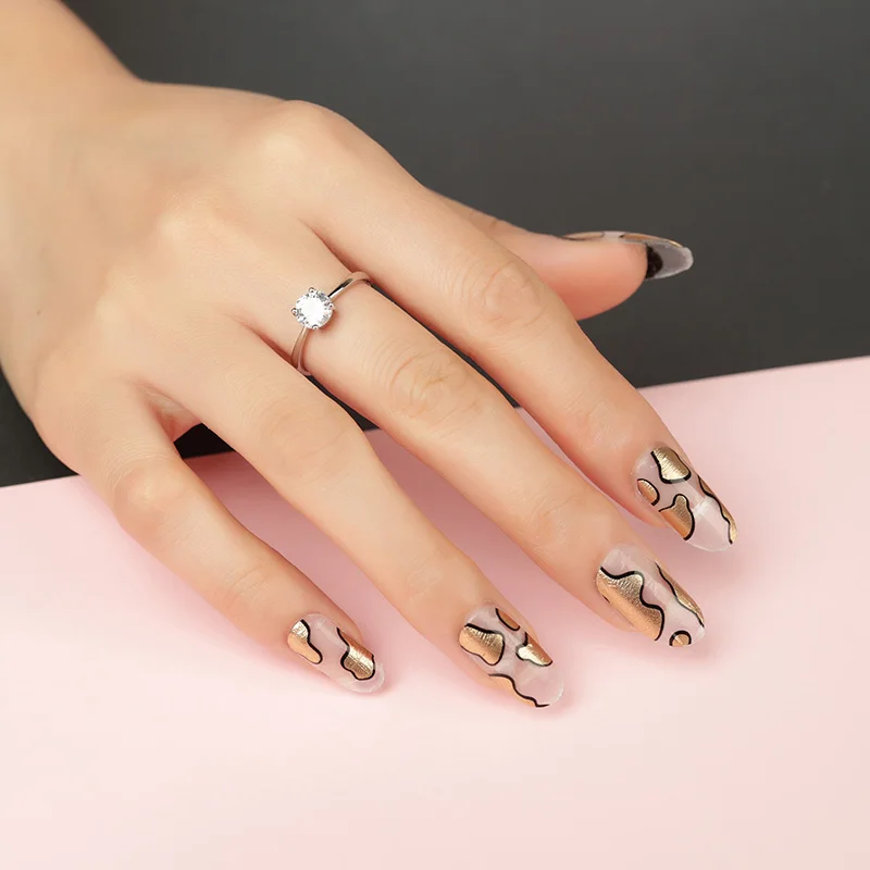 Custom 100% Real Nail Polish Sticker Professional Brand Logo Holographic Sticker Nails Letter Nail Sticker Printing Machine