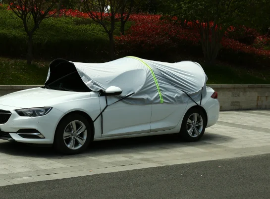 New style car cover fold umbrella outdoor umbrella holder for various car sun protection umbrella dustproof car tent lightweight