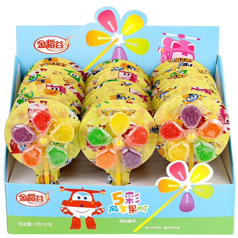 Windmill Gummy 12g*30 Chinese Jelly Drops Lollipop Kids Snack Gummy