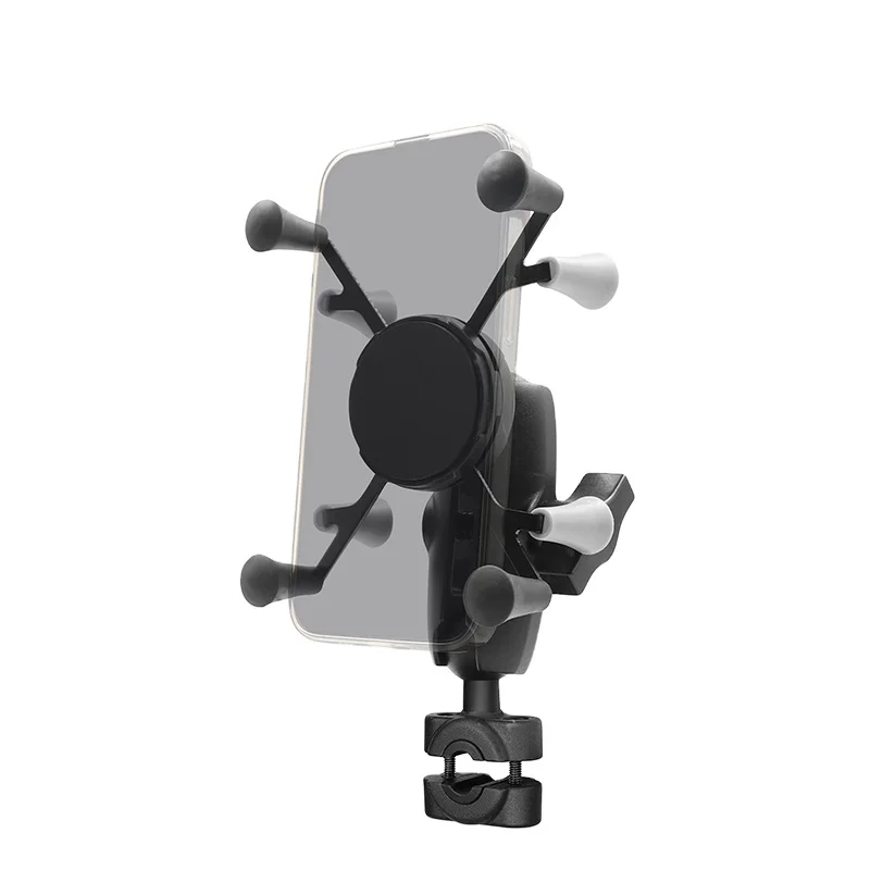 X Handlebar Phone Mount For Any Smartphones Between 3.5' and 7.0' Used In Motorcycle, ATV/UTV, Bike