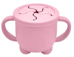 Travel Collapsible Kids Snack Container Baby Silicone Snack Cup Catcher