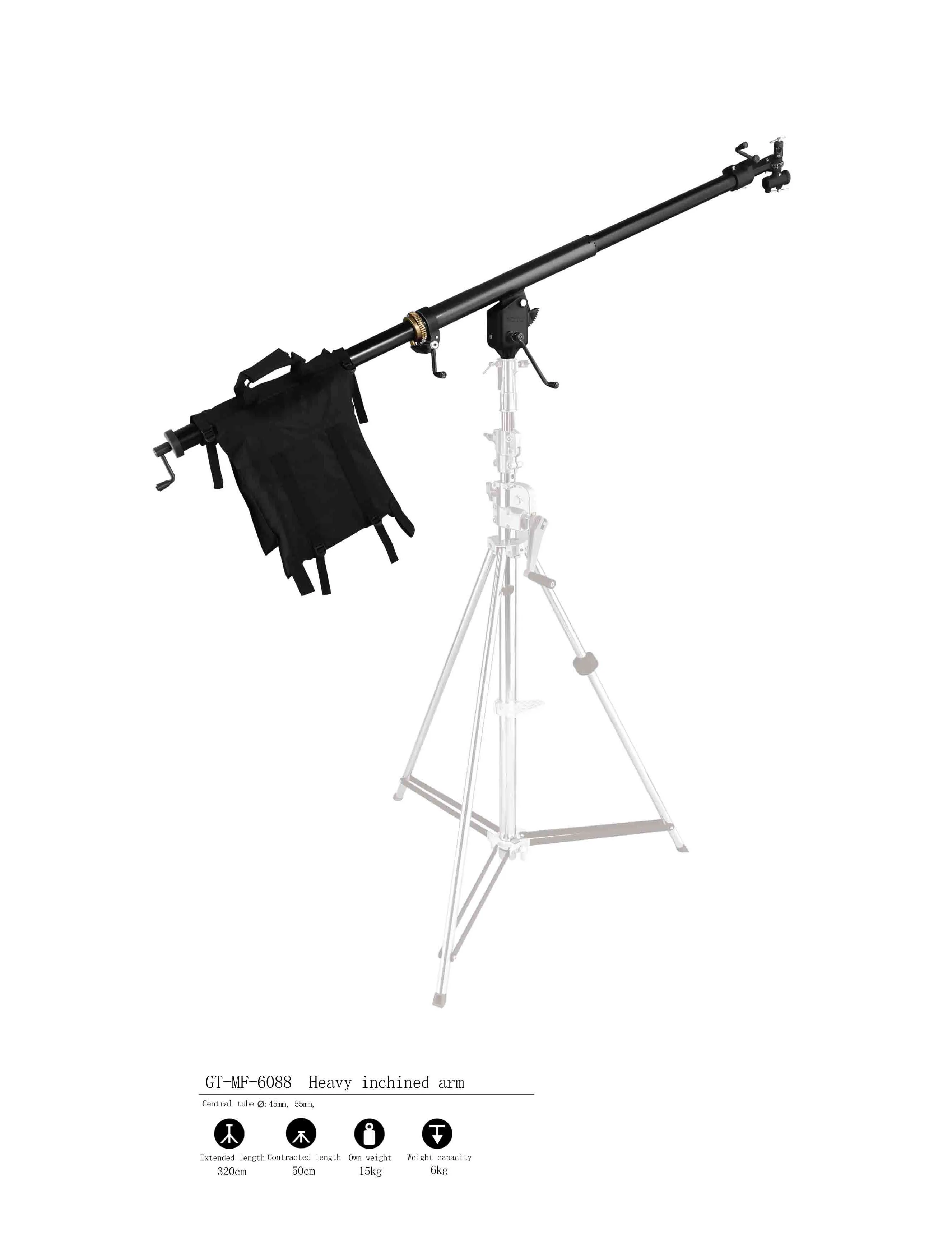 3.45m heavy duty stainless steel camera shooting accessories studio tripod photography stand