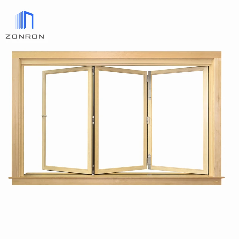 ZONRON New simple fold window household open indoor window wholesale aluminum balcony windproof folding window