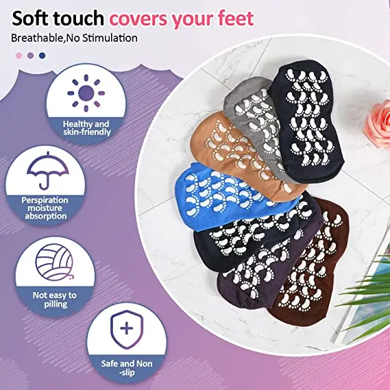 Custom Logo Cotton Trampoline sock Ankle Pilates Non Slip Yoga Socks