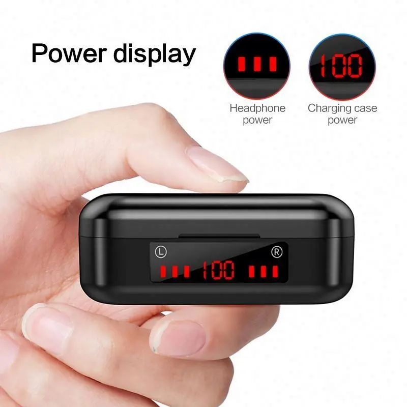 V7 Noise Canceling Earbuds Deep Bass Be Loud Proud Top With Great Mic Ipx7 5.1 3500 Ma Blurtooth Earphone I 18