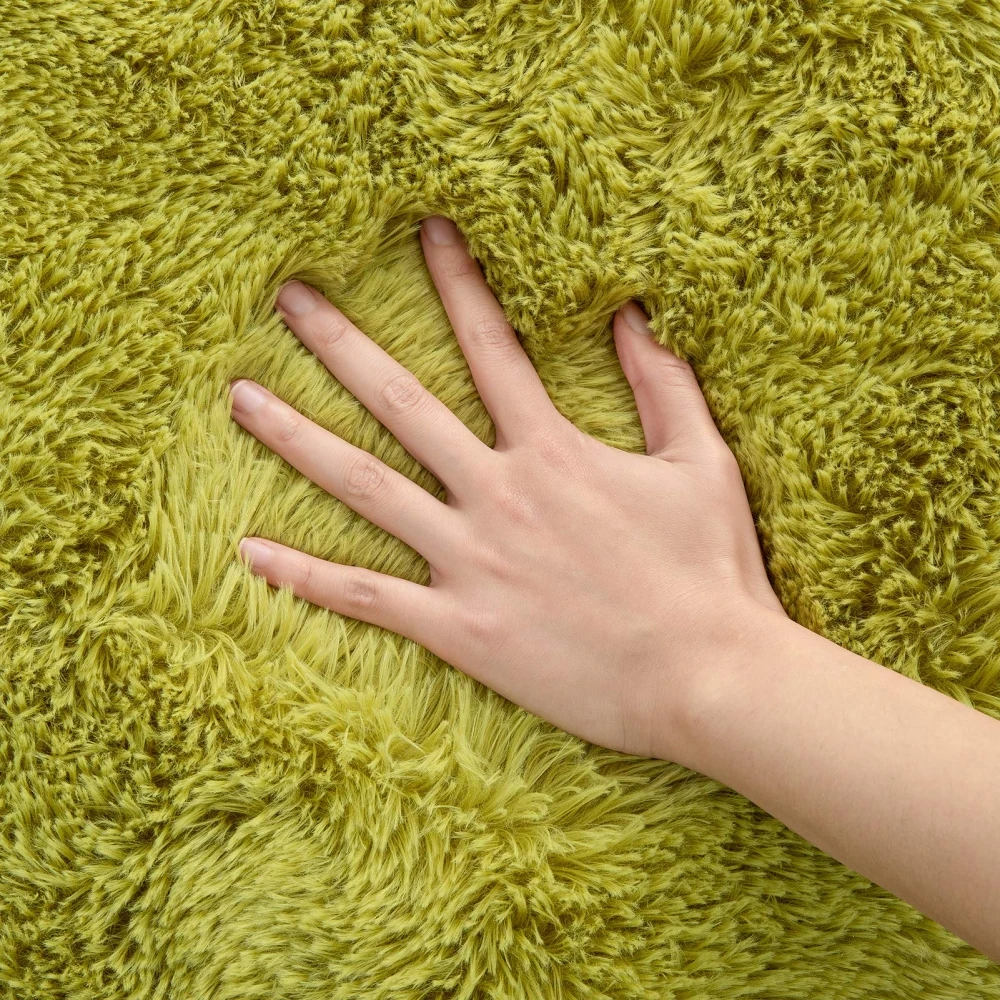 Round Kids Rug ABC Alphabet Baby Crawling Mat Soft Educational Non-Slip Nursery Rug Circle Floor Carpet