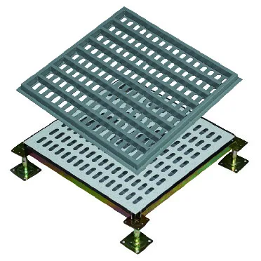 High Quality Antistatic Air-Flow Raised Access Floor in all steel used for computer room,data center