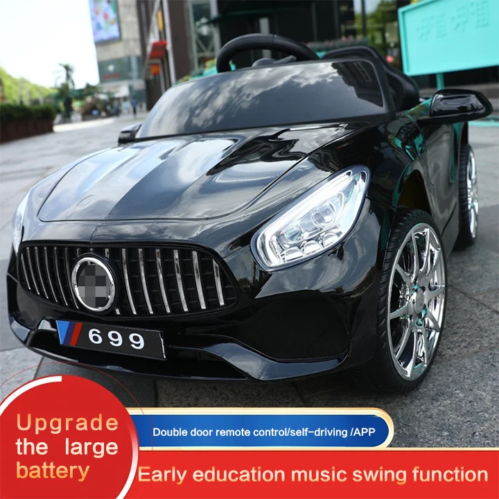 Hot sale battery kids electric toy car cool baby boy electric ride 4WD safe riding for children under 7 years old