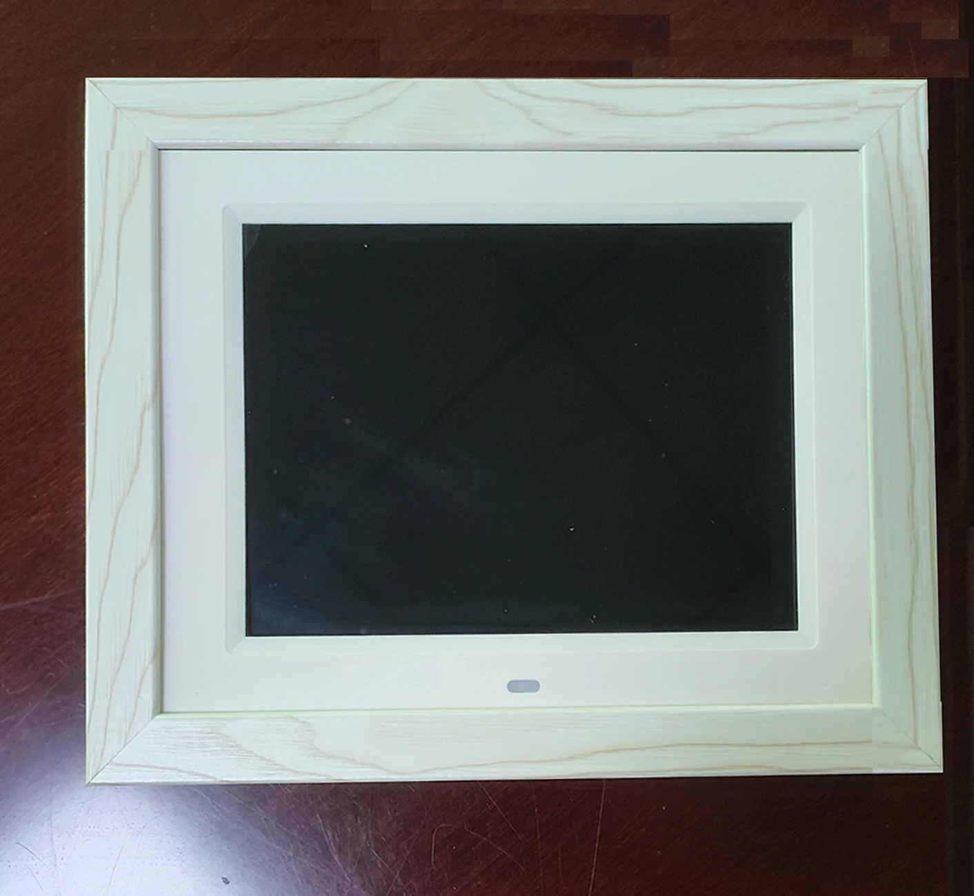 Black wood white wood IPS 8 inch new design play picture video loop playback digital photo frame