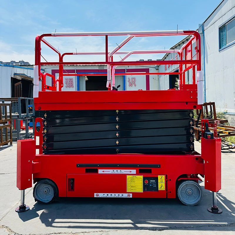 outdoor scissor mobil lift platform loading and unloading lift platform load ramp stationary scissor lift platform