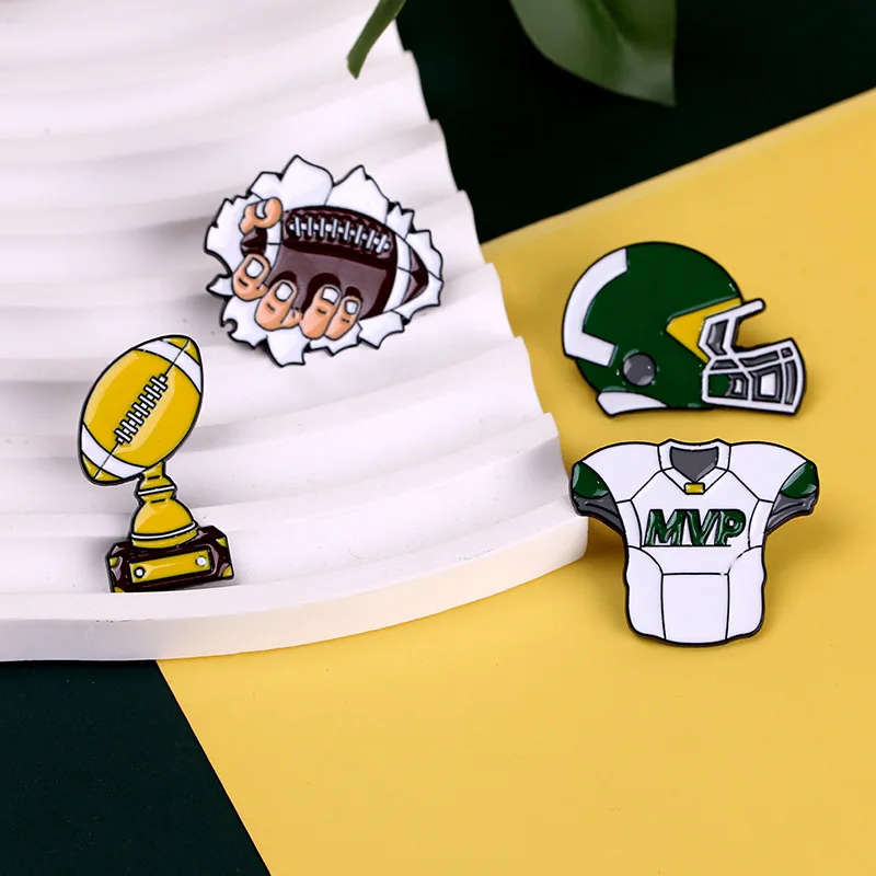 2024 super bowl MVP men boy gift promotional sports products brooch badges medals wholesale lapel metal custom sports enamel pin