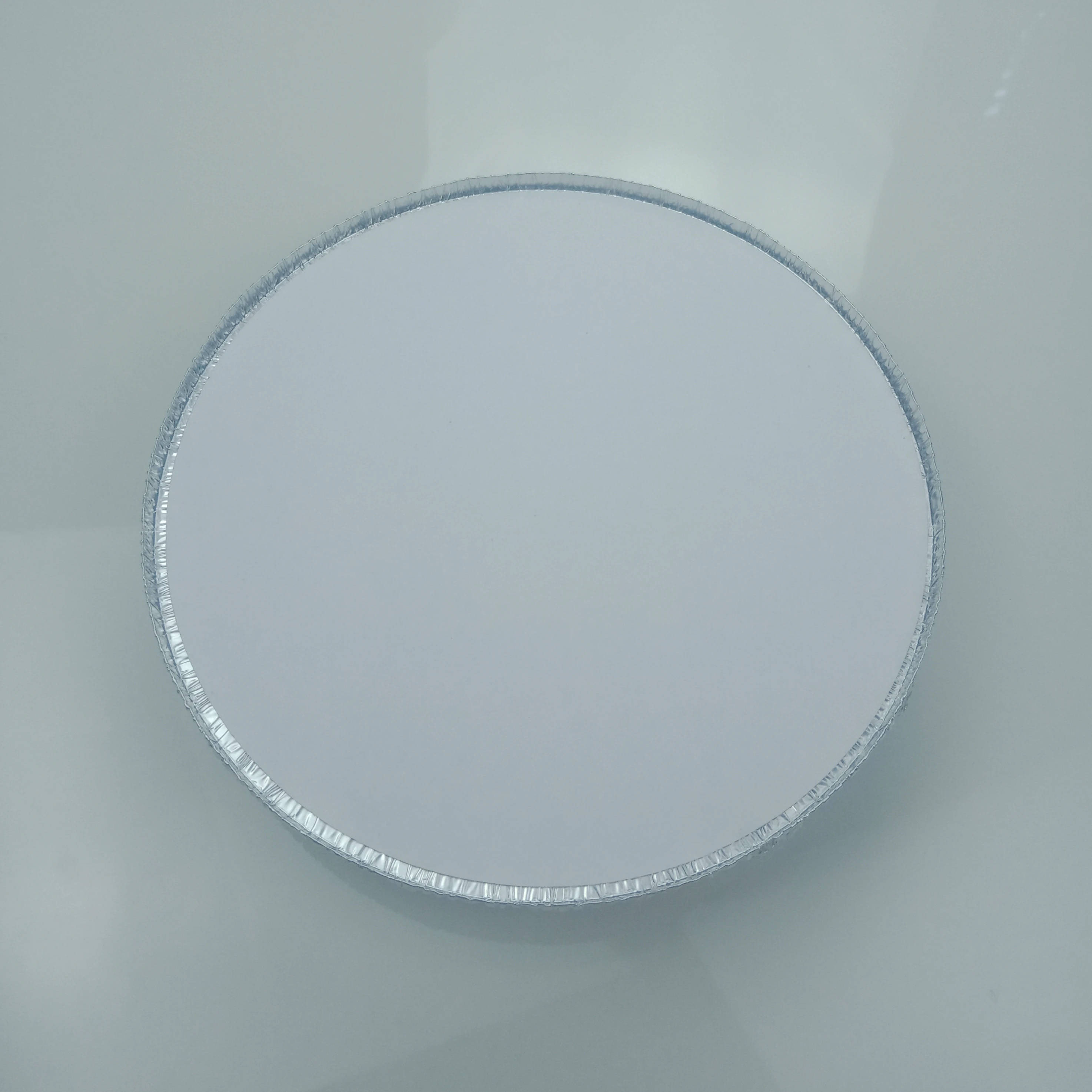 Круглая форма 215*43 мм 8 inched microwavable ресторанное использование одноразовая алюминиевая фольга контейнер для еды используется пластиковая крышка