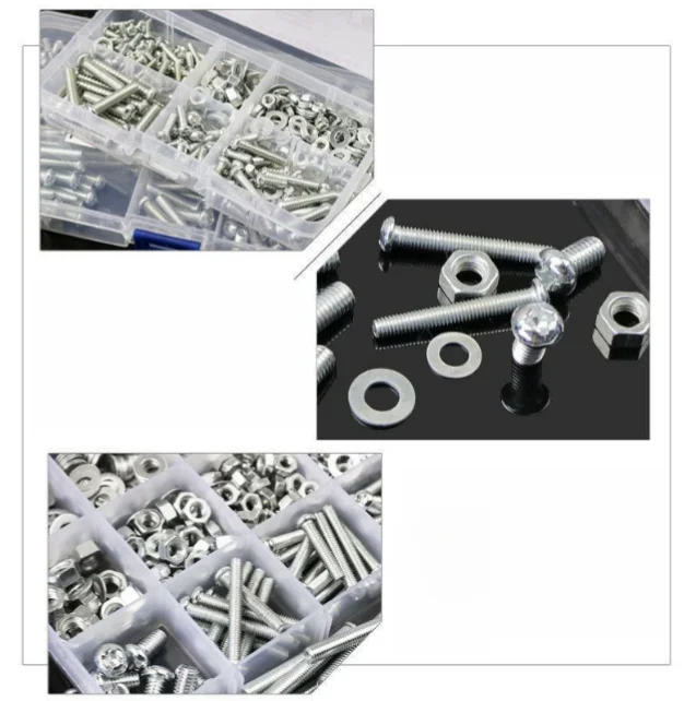 304  M4 M5 pan head hex screw washer nut combination