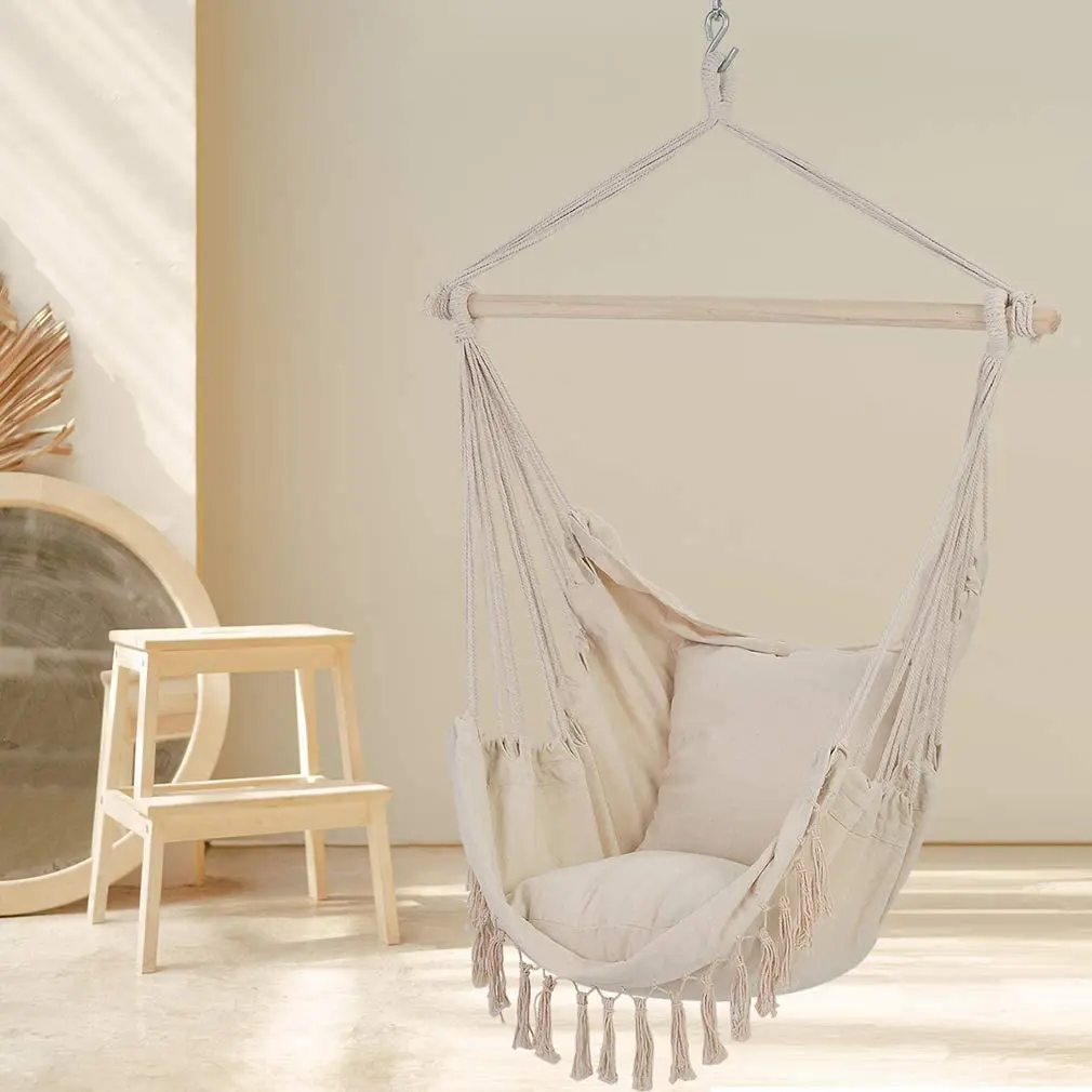 Кресло-гамак с хлопковой сеткой для сада