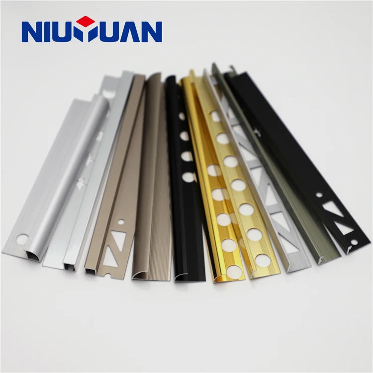 Foshan Niu Yuan Fast Delivery Customized metal material tile trims tile accessory type