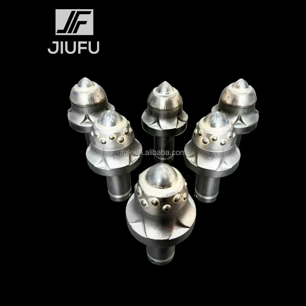 Conical Bits 25Mm Round Shank Drill Bits Tungsten Cutting Carbide Coal Foundation Drilling Pick For Mining