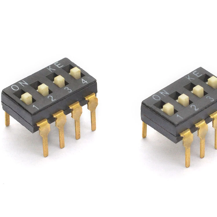 dip switch 4pin 4P  2.54mm pitch DSIC Series DSIC04LHGET