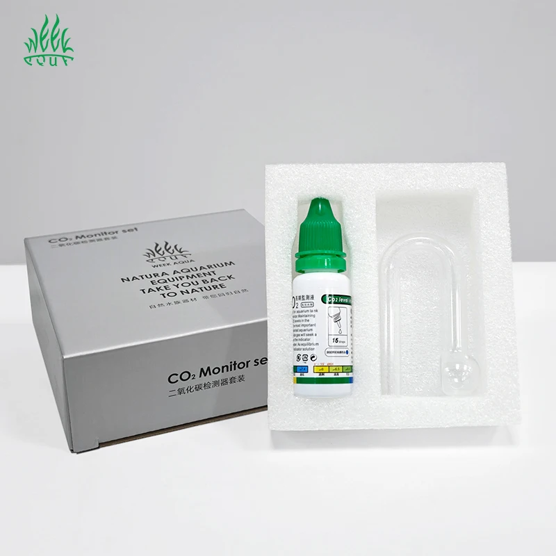 Wholesale CO2 Assay Monitor Checker Glass Container Inspection Aquarium Accessories Carbon Dioxide Long-term Test Solution