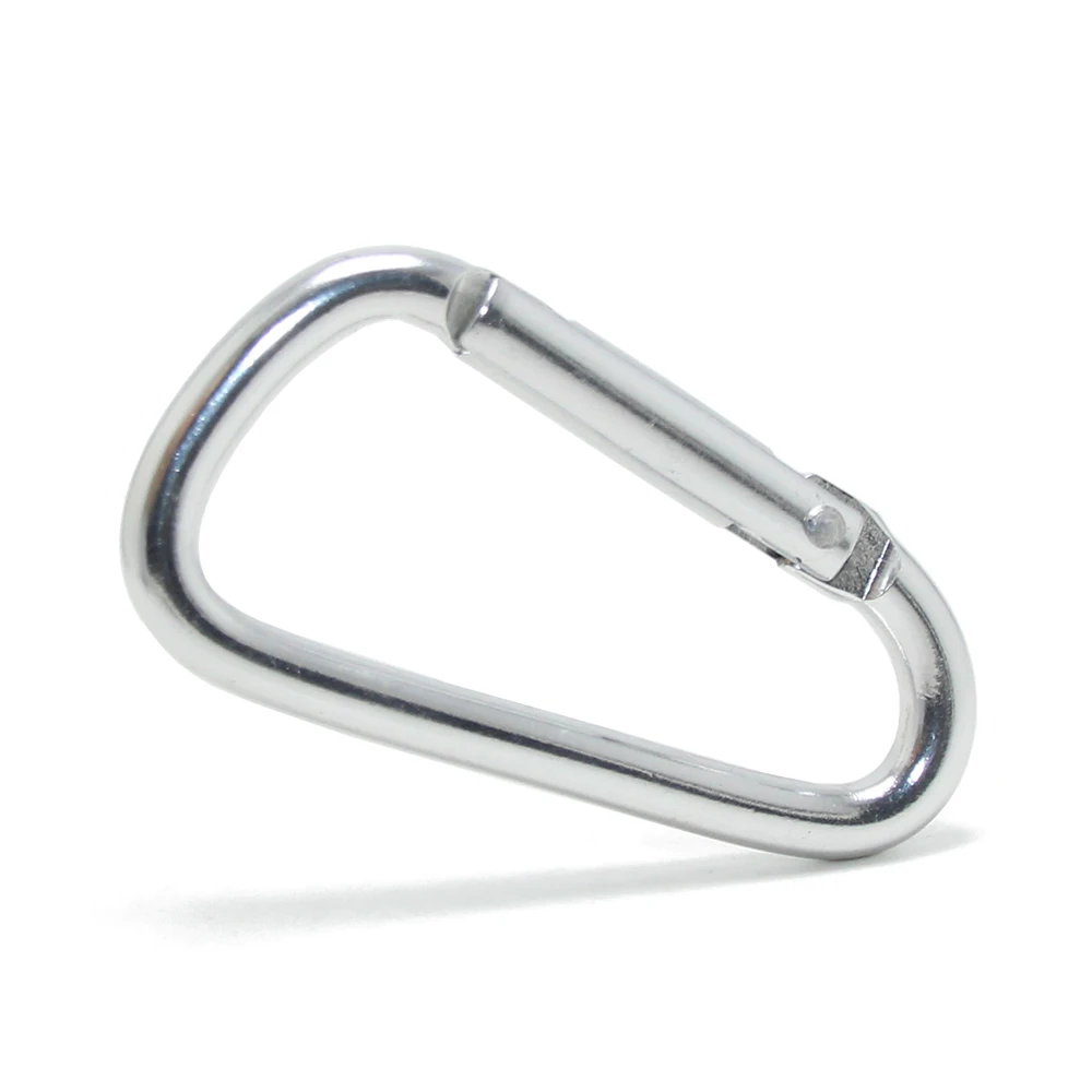 D Ring Shape Buckle Hook Clip Tools Snap Key Ring Outdoor Climbing Accessories Camping Keychain Metal Aluminum Keyring Carabiner