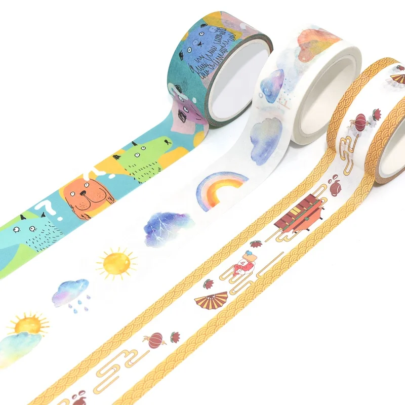 Custom Printing Creative Japanese Anime Decorative Washi Tape