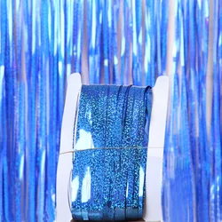 Foil Fringe Curtains Party Decorations 1x2.5m Tinsel Curtain Party Photo Backdrop for Birthday Party Baby Shower or Graduation