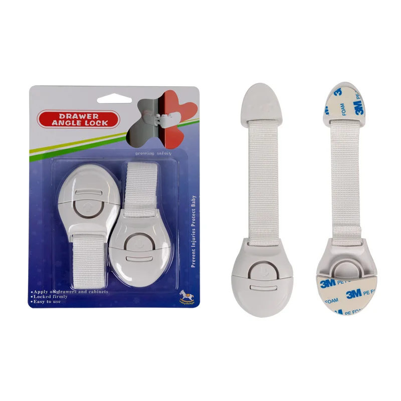 Prodigy LH04 Multi-function safety baby lock set childproofing adjustable cabinet lock white