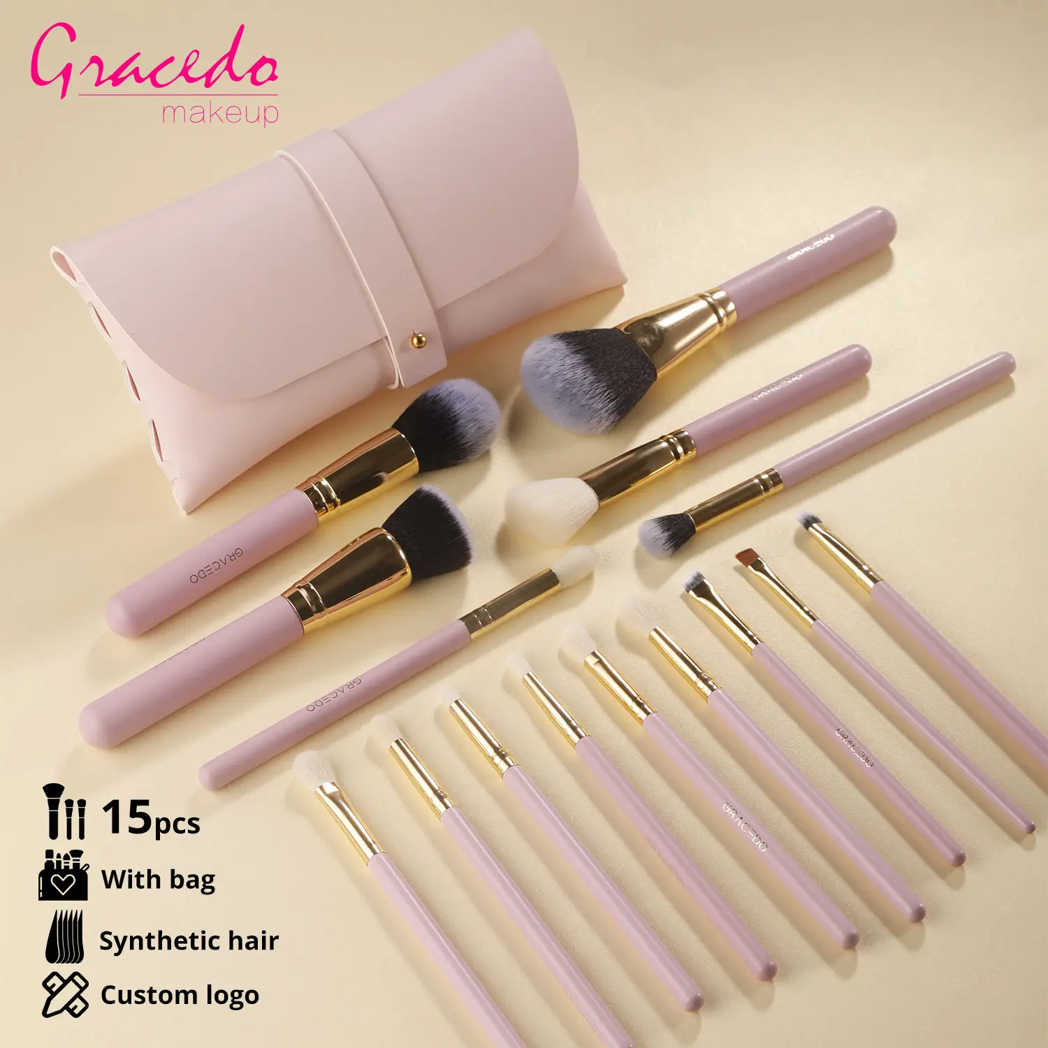 15PCS Black EYE Makeup Brushes Natural Goat Pony Hair Eye Shadow Eyeliner Eyebrow Eye Set brush make up brush set NO LOGO