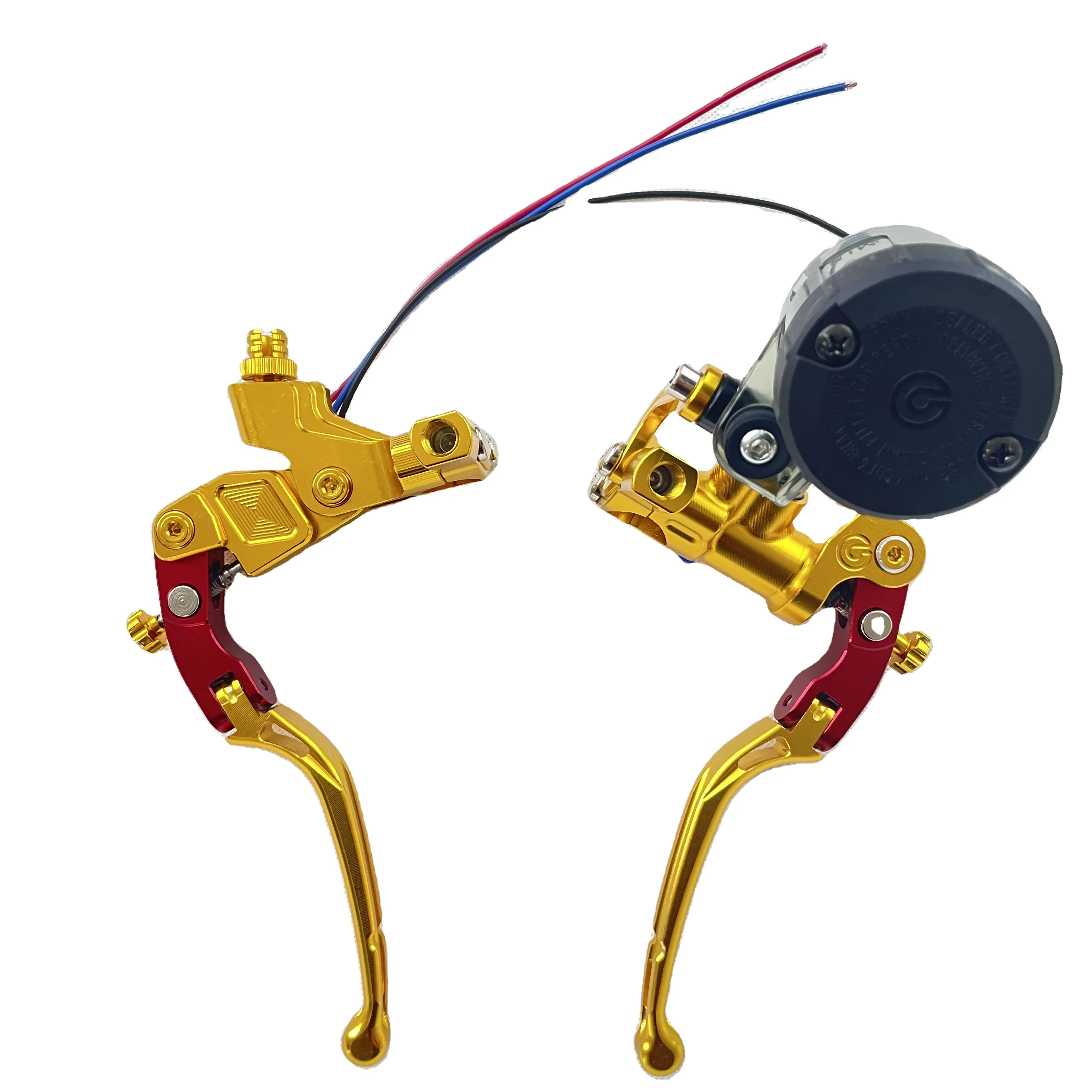 Мотоцикл гидравлический тормоз главный цилиндр насос правый рычаг CNC алюминий универсальный 22 мм анодированный Цвет 17,5 мм гоночный мотоцикл