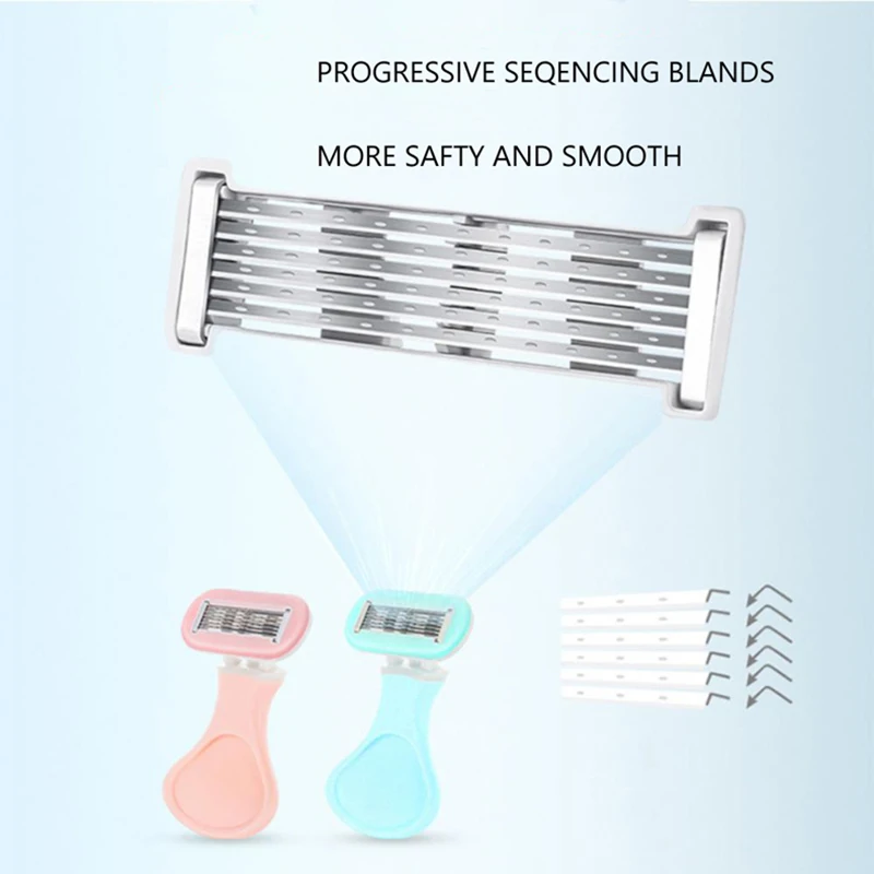 Lady Mini Six Blade Razors Women Portable Shaver For Personal Body Safety Razor With High Quality