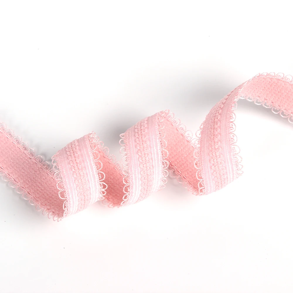 Latest Design Eco-Friendly Shoulder Both Side Picot Elastic Bra Strap Shoulder Tape